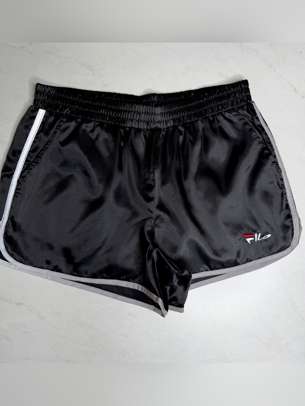 Fila Black Retro Serena Athletic Shorts Size Small